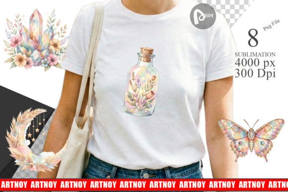 Download Boho Watercolor Celestial Sublimation - Watercolor Collection