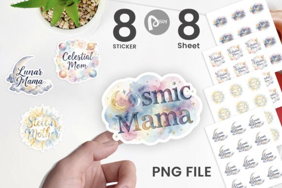 Download Celestial Boho Mother Watercolor Sticker - Watercolor Collection