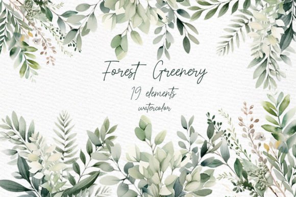 Download Greenery Watercolor Clipart Foliage - Watercolor Collection