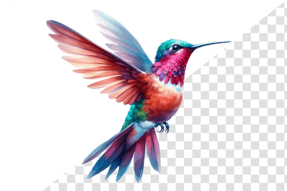 Download Hummingbird Art Watercolors Clipart - Watercolor Collection
