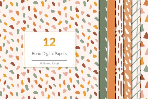 Download Hand Drawn Boho Patterns - Pattern Collection