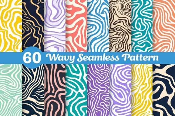 Download Abstract Wavy Contour Seamless Pattern - Pattern Collection