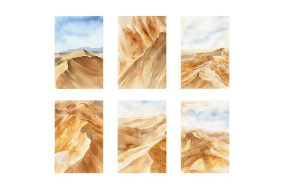 Download Desert Prints Watercolor Desert Art Set - Watercolor Collection