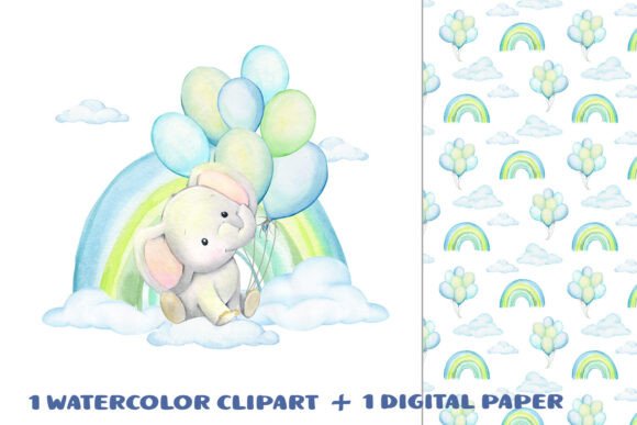 Download Cute Elephant Clipart, Watercolor Baby - Watercolor Collection