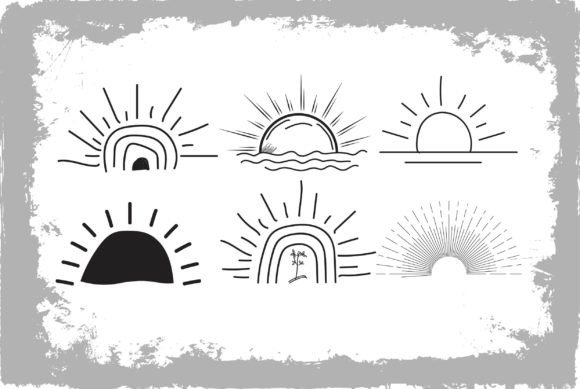 Download Sunset Hand Drawn Illustrations Vector - Hand drawn illustrations Collection