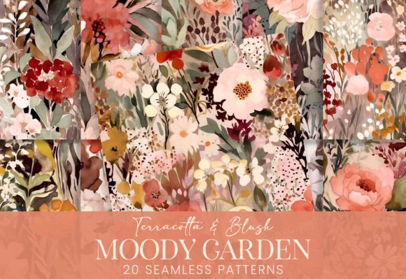 Download Terracotta Blush Beige Watercolor Floral - Watercolor Collection