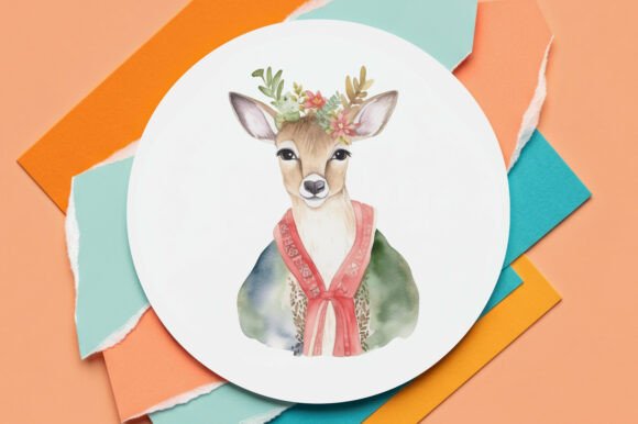 Download Watercolor Deer Clipart - Watercolor Collection