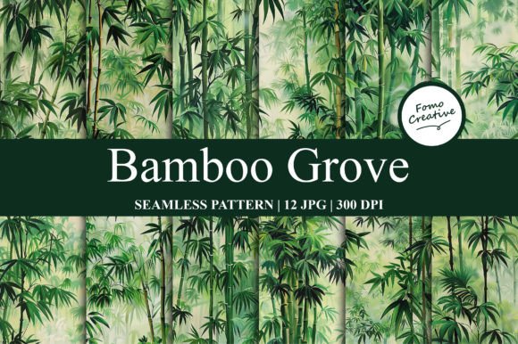 Download Bamboo Grove Seamless Pattern - Pattern Collection
