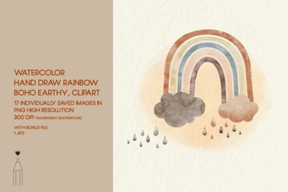 Download Watercolor Hand Draws Rainbow - Watercolor Collection