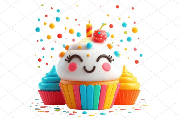Download Birthday Cupcake Watercolor Clipart - Watercolor Collection