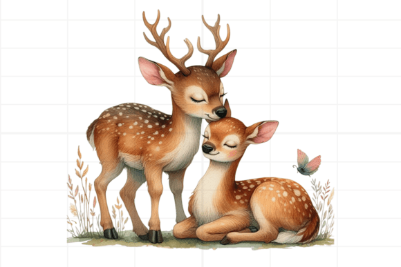 Download Watercolor Boho Deer Clipart - Watercolor Collection