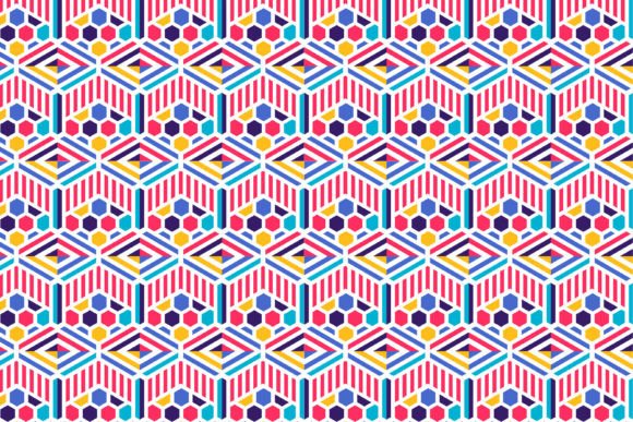 Download Colorful Abstarct Pattern Hexagon - Pattern Collection